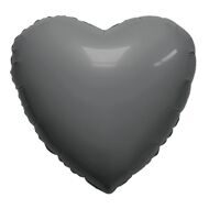 Аг 30 Сердце Графит / 1 шт /, Фольгированный шар (РОССИЯ)