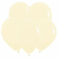 S Пастель Матовый 10 Нежно-желтый / Yellow / 100 шт. /, Латексный шар (Колумбия)