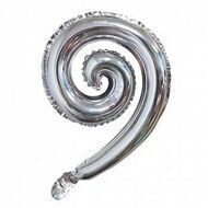 Спираль Серебро / Curve silver / 1 шт / (Китай)