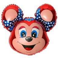И 14 Бабси-мышонок (красный) / Mouse / 1 шт /, Фольгированный шар (Испания)
